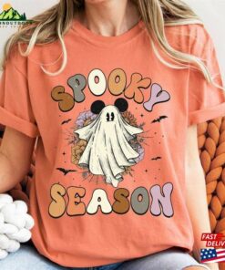 Cute Spooky Season Mickey Disney Floral Shirt Mouse Halloween Sweatshirt T Shirt 3