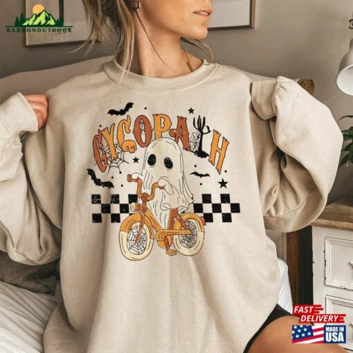 Cycopath Halloween Sweatshirt Ghost Sweater Costume Gifts For Her Unisex