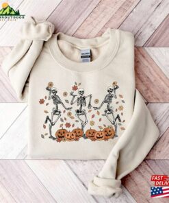 Dancing Skeleton Sweatshirt Halloween Pumpkins Shirt Unisex Classic 3 Dancing Skeleton Sweatshirt Halloween Pumpkins Shirt Unisex Classic 4